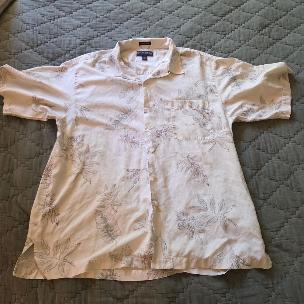 Unbranded Men's White and Grey Shirt